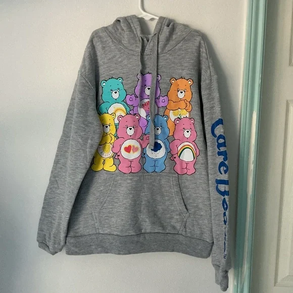 Care Bears Gray Hoodie with Colorful Bears kids - Picture 2 of 9
